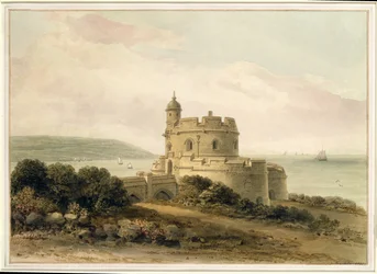 St. Mawes Castle, Cornwall, 1821